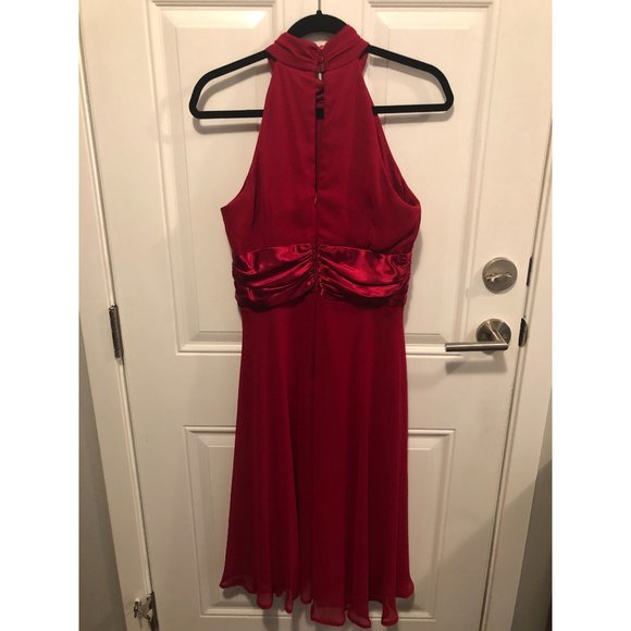 Size 8 Connected Apparel Red Cocktail Dress - Picture 2 of 2